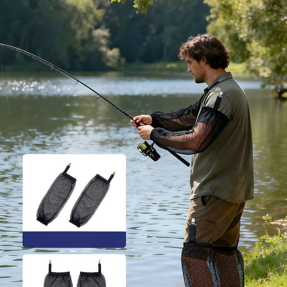Fishing Gloves - 야외용 메시 소재의 모기 방지 의상