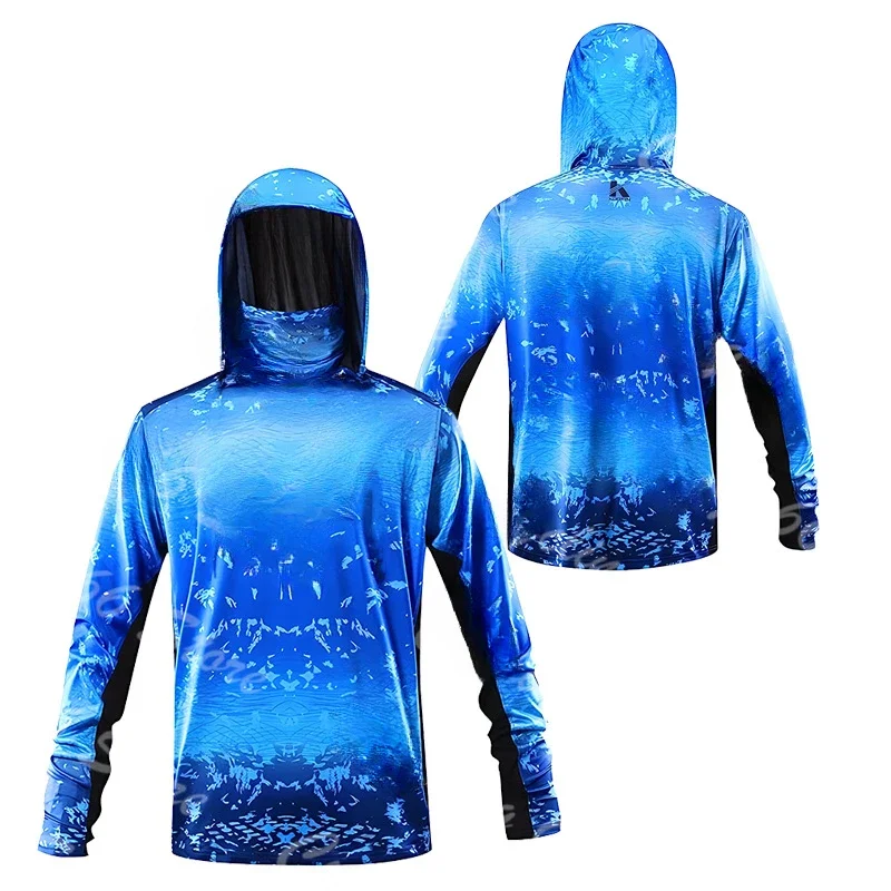 남성용 3D 프린트 후드형 낚시 셔츠, 폴리에스터 소재 - Fishing Shirt Uv Protection 리뷰 및 가격