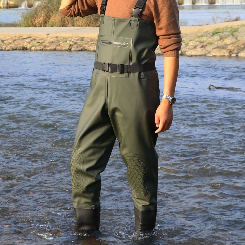 편리한 PVC 소재의 낚시복, 이중 무릎 보호대, 두꺼 - Fishing Pants Waterproof 리뷰 및 가격