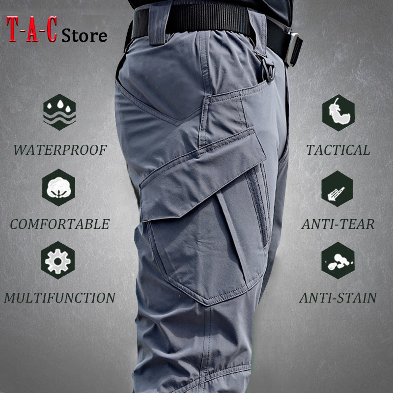 전술 카고 바지 남성 야외 방수 SWAT 전투 군사 위 - Fishing Pants Waterproof 리뷰 및 가격
